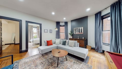 Living Room: Get comfortable and relax on our plush, luxurious sofas, surrounded by stylish decor that creates a homey atmosphere in the room.