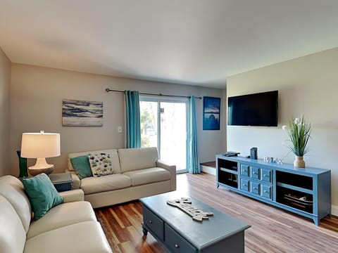 Condo, Multiple Beds, Patio, Pool View | Living area | 40-inch flat-screen TV with digital channels, TV