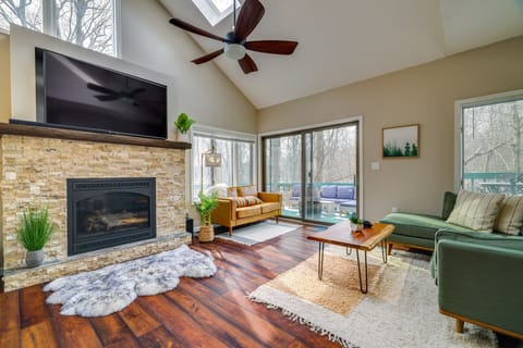 Clifton Township Vacation Rental | 3BR | 2BA | 1,845 Sq Ft | 3 Steps to Enter