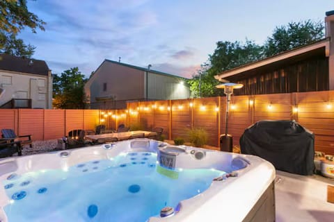 Sit back and relax in our hot tub!