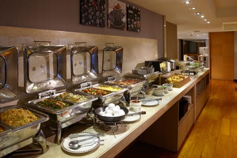Daily self-serve breakfast for a fee