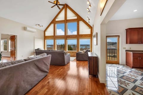 Gorgeous views of Green Lake from the living room.