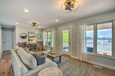 Sit in the Living Room and view the Lake.