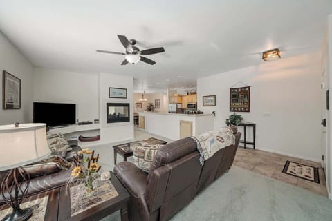 The first of two living rooms