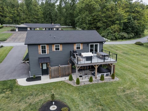 back of the property