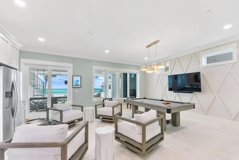 1st Floor Recreation Area W/ Pool Table and Wet Bar