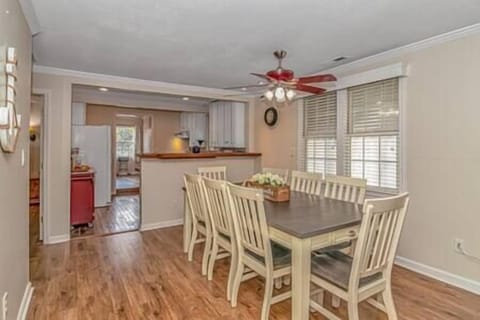 Upstairs dining room with seating for 8!