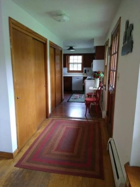 Hallway from kitchen to dining/living areas