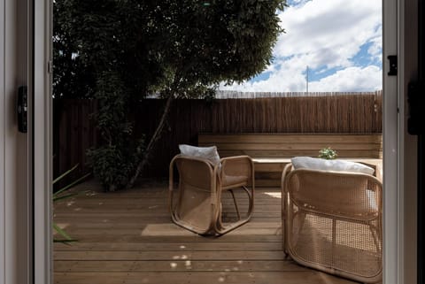 Kick back on stylish rattan armchairs and soak up the peaceful, private atmosphere.