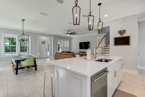 Open layout perfect for family time 