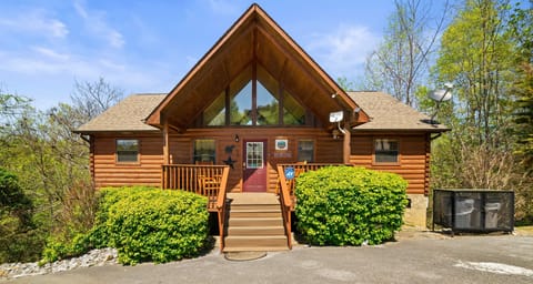 Tru-log cabin!
