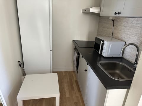Apartment | Private kitchen | Fridge, microwave, oven, stovetop