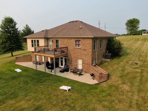 Plenty of things to do on the back porch.