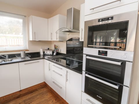 Fridge, dishwasher, electric kettle, toaster