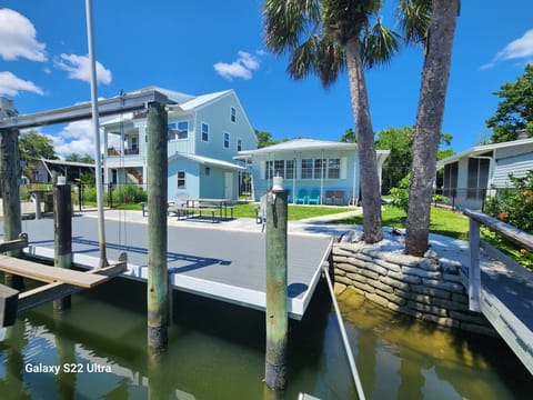 House and dock view from floating dock.