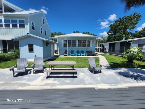 House view from canal.