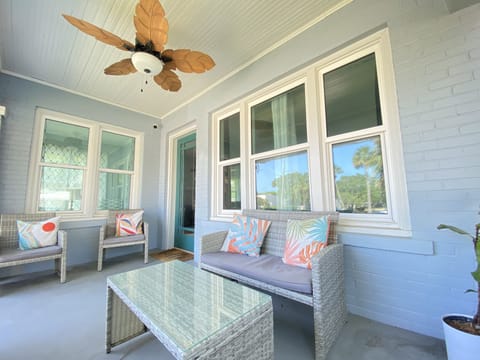 Front porch of main cottage