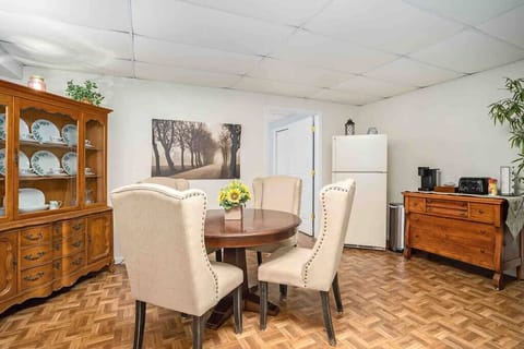 Downstairs dining area