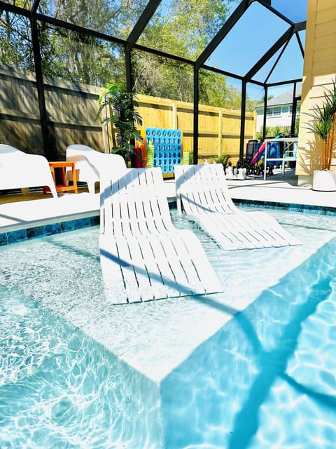 Kick back and relax on the sunledge in your sunlounger