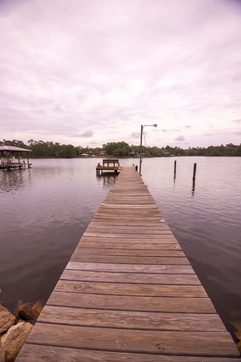 The dock in our backyard.