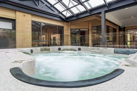 Relax in the undercover spa