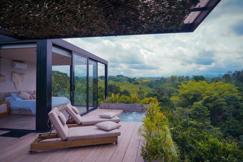 Deluxe Villa, 1 Bedroom, Private Pool, Mountain View | Terrace/patio