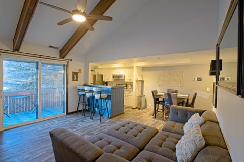 Spacious L-shaped seating, smart TV access, and games galore—perfect for quality time together.