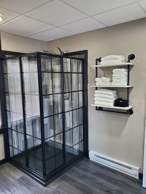 large spacious shower