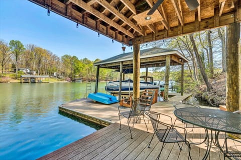 Private dock ideal for fishing, docking your boat, or simply enjoying the water.