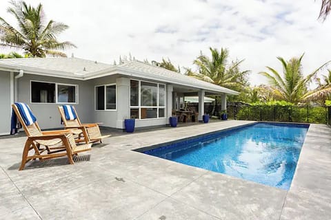 Oceanfront saltwater pool. 40ft long, 10 ft wide, 5-6 ft deep. 