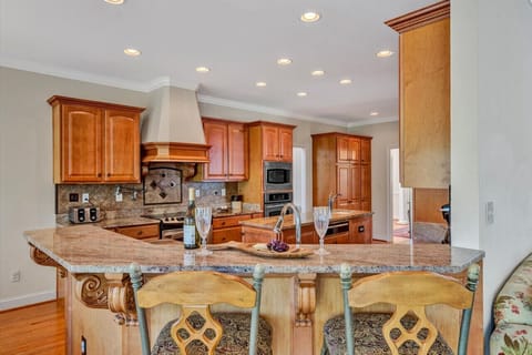 Bar sitting area for the best view of the preparations