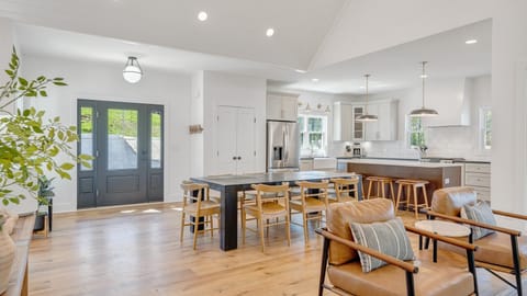 Open Dining and Kitchen