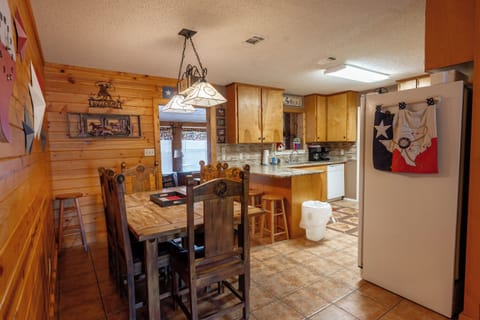 Dining + kitchen view