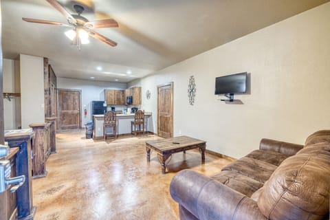 View of bedroom living room