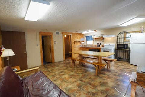 Living room view of kitchen