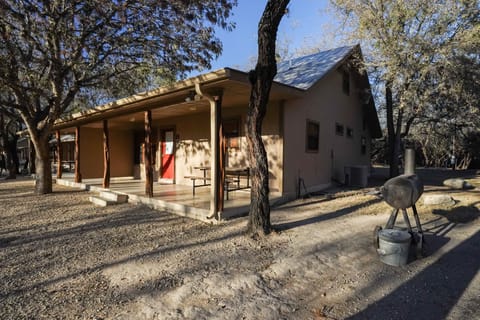 Front exterior view of cabin