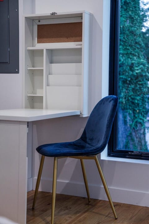 Dedicated workspace with this pulldown desk! 