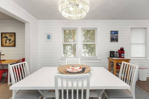 Dining space just steps from the kitchen