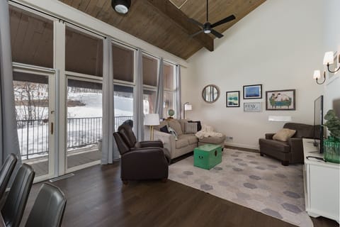 Living Room with Access to the Deck (Unit #768)