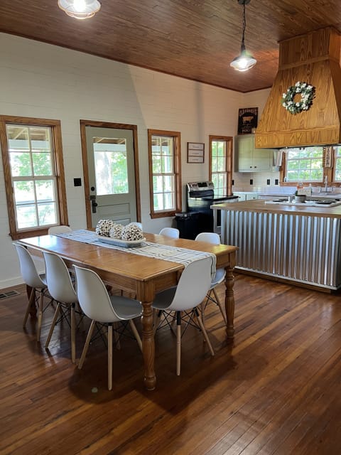 Dining table seats 8