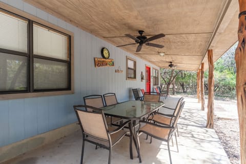 Front porch seating area view