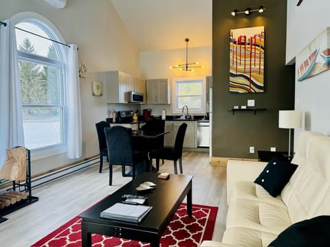 View of the living room and dining area