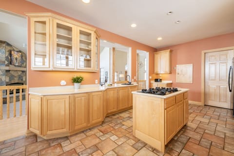 Kitchen has everything you need to prepare at-home meals and snacks.