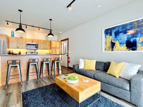 Living area with sleeper sofa