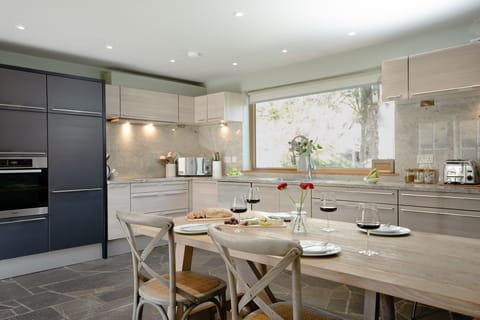 Feshiebridge Cottage kitchen and view
