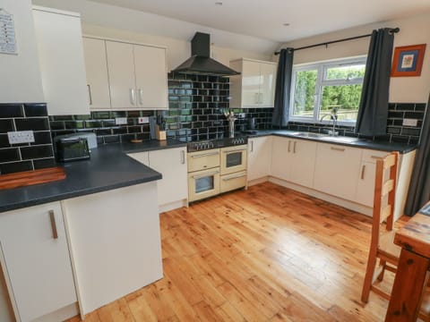 Fridge, dishwasher, electric kettle, toaster