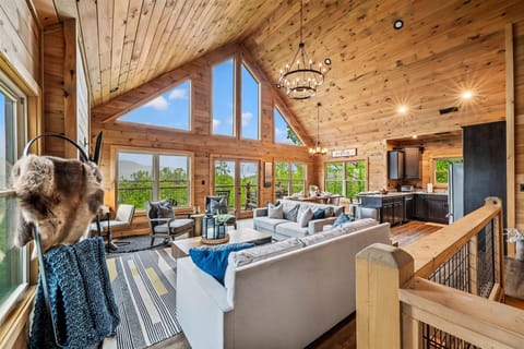 Spacious open floor plan for everyone to enjoy the natural beauty of the outdoors.