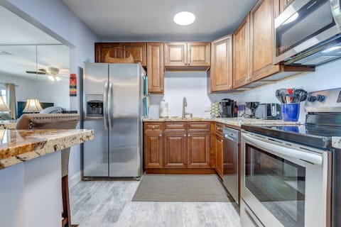 The beautiful kitchen is sure to make meal preparation a true pleasure.