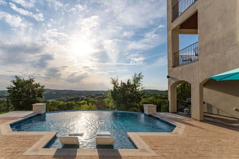 Pool (Aerial View) Walker Luxury Vacation Rentals
