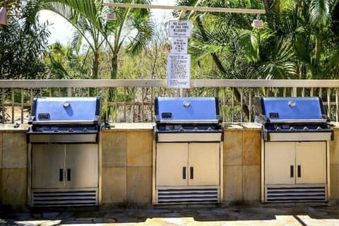 bbq grills at the resort by the pools
